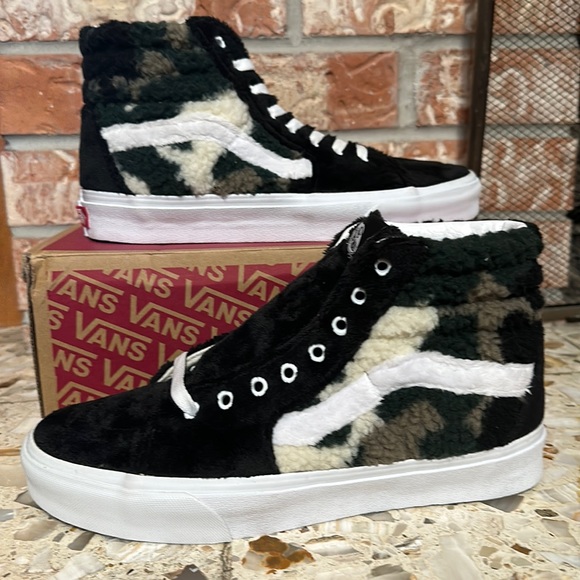 Vans Sk8 Hi Sherpa Camouflage Black